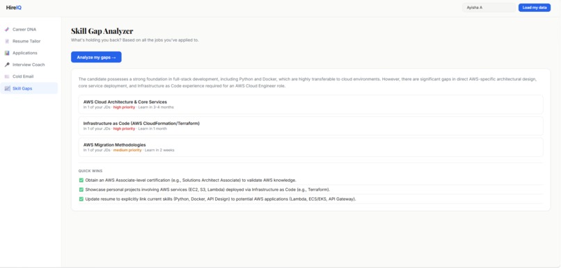 HireIQ — Career DNA Agent – screenshot 14