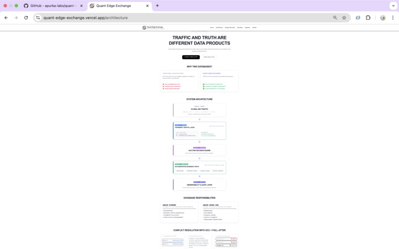 Quant Edge Exchange – screenshot 2