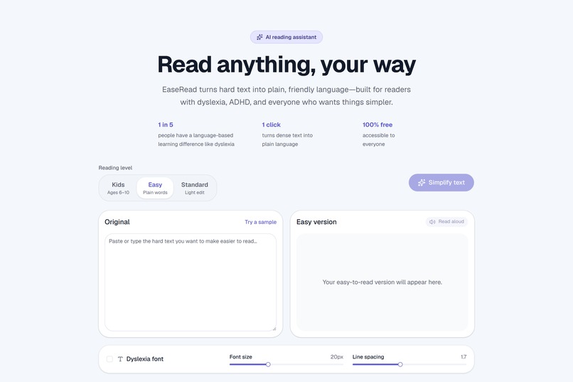 EaseRead – screenshot 1