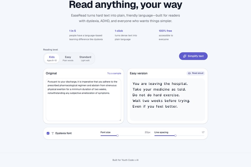 EaseRead – screenshot 2