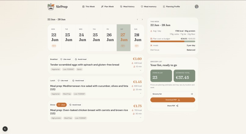 SirPrep – screenshot 1