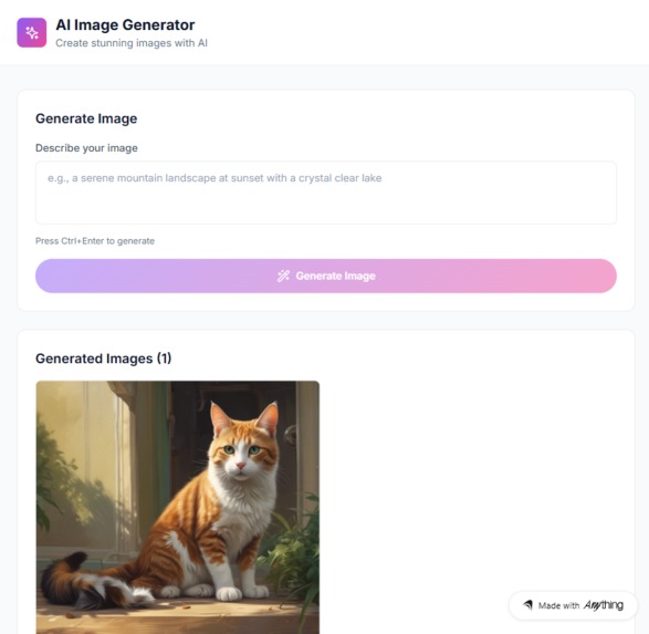 In browser Image Generation – screenshot 1