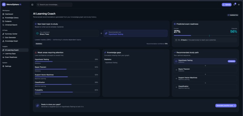 MemoSphere AI – Your Second Brain for Learning – screenshot 7