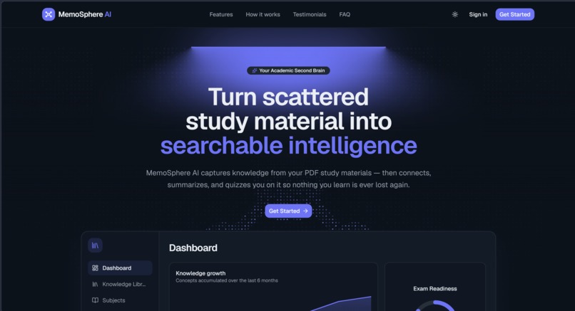 MemoSphere AI – Your Second Brain for Learning – screenshot 1