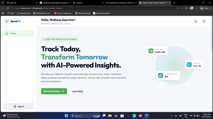 Daily Activity Tracker with AI Insights – screenshot 3
