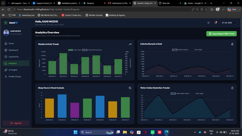 Daily Activity Tracker with AI Insights – screenshot 5