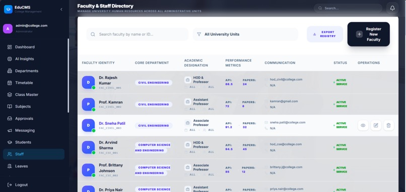 College Management System  – screenshot 6