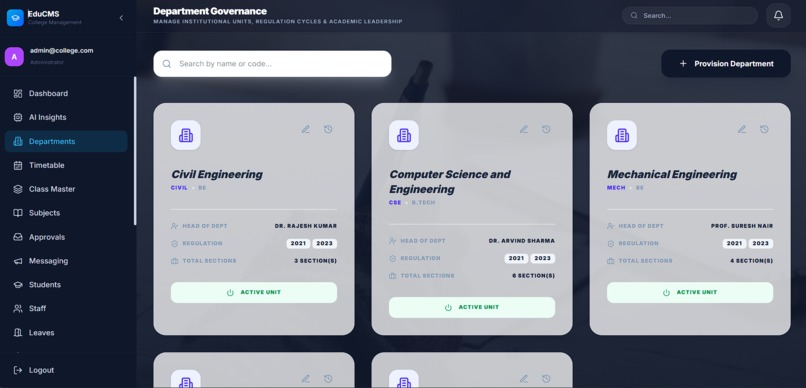 College Management System  – screenshot 4