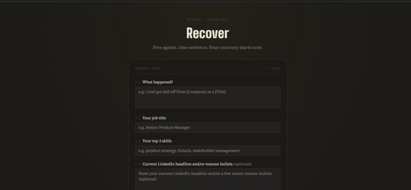 Recover – screenshot 2