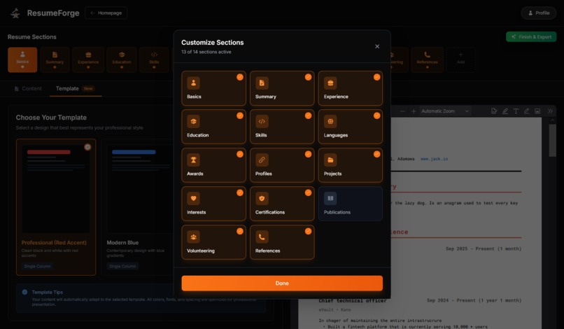 ResumeForge – screenshot 3