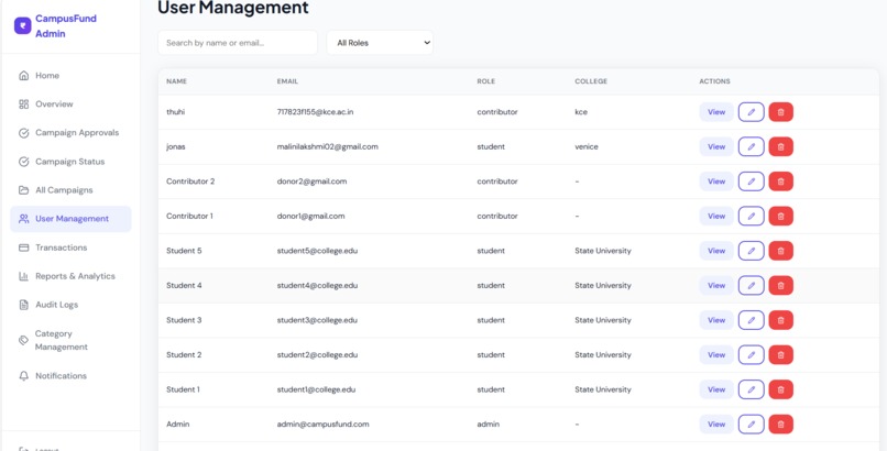 CampusFund: Empowering Student Innovations – screenshot 6