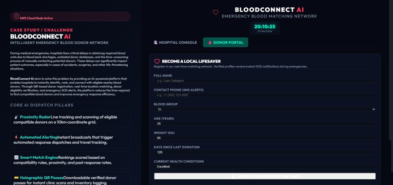 BloodConnect AI – screenshot 1