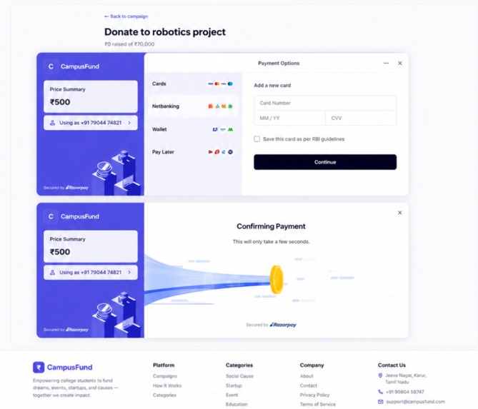 CampusFund: Empowering Student Innovations – screenshot 9