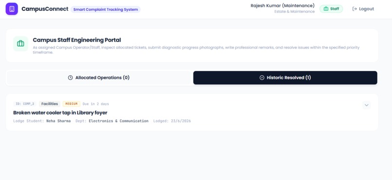 CampusConnect: Smart Complaint Tracking System – screenshot 7