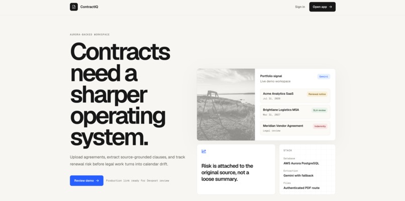 ContractIQ – screenshot 1
