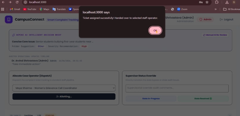 CampusConnect: Smart Complaint Tracking System – screenshot 14