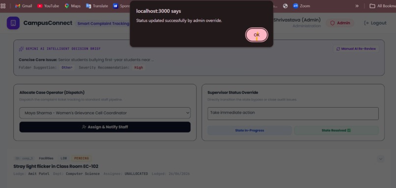 CampusConnect: Smart Complaint Tracking System – screenshot 13