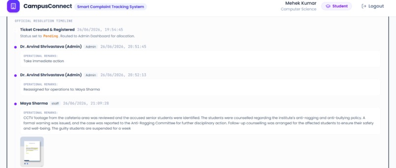 CampusConnect: Smart Complaint Tracking System – screenshot 12