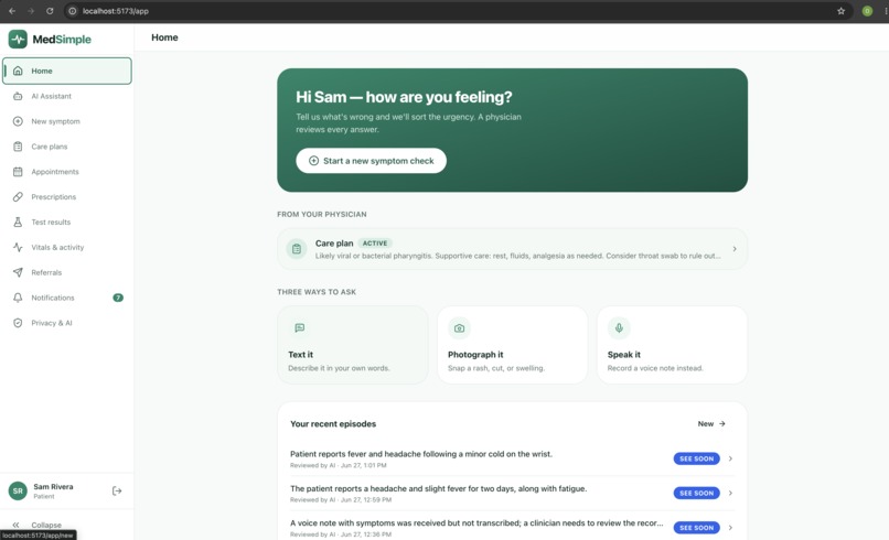 MedSimple – screenshot 2