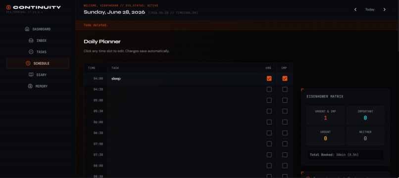 Continuity — Your Personal Memory & Productivity System – screenshot 1