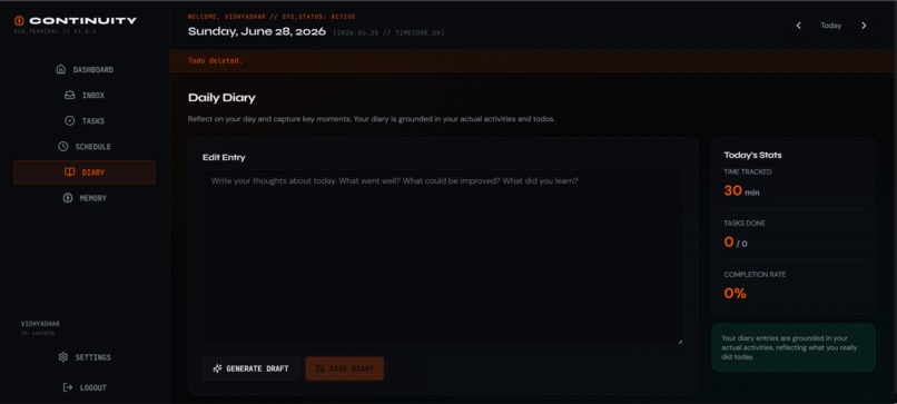 Continuity — Your Personal Memory & Productivity System – screenshot 2