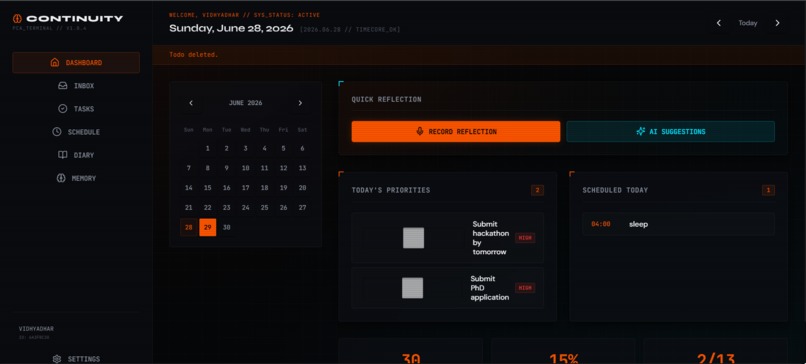Continuity — Your Personal Memory & Productivity System – screenshot 6