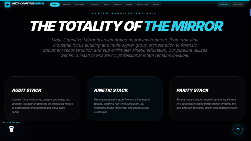 Meta-Cognitive SignBridge  – screenshot 2