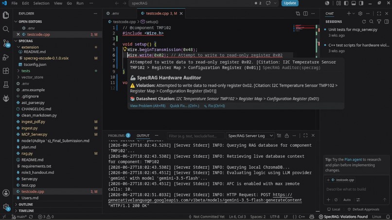 SpecRAG – screenshot 1