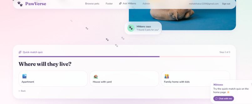 PawVerse-Mittens AI – screenshot 12