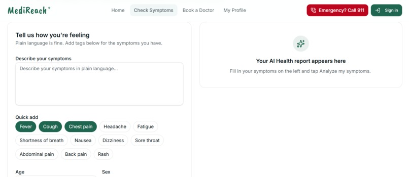 MediReach – screenshot 2