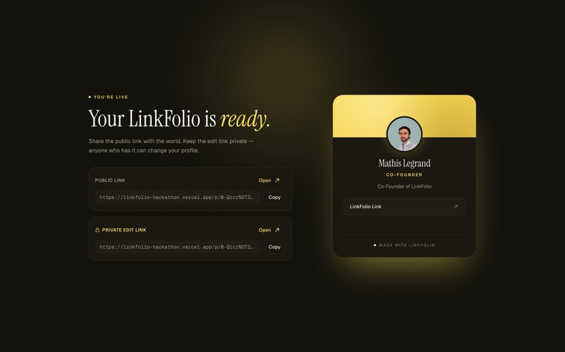LinkFolio – screenshot 2