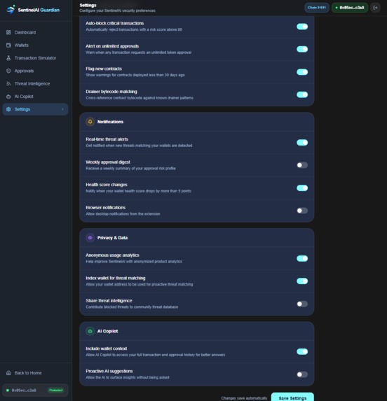 Sentinel AI Guardian – screenshot 6