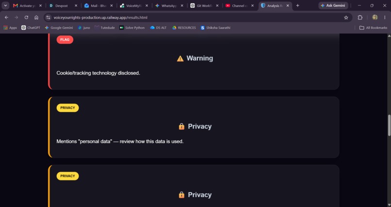 VoiceMyRights – screenshot 1