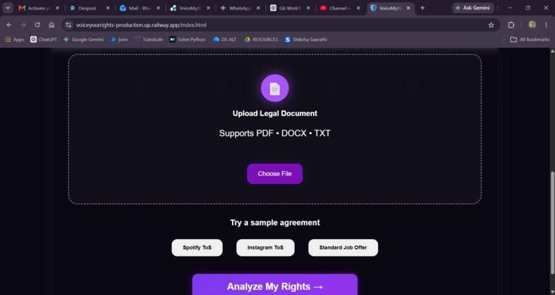 VoiceMyRights – screenshot 2