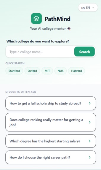 PathMind - Your AI College Mentor – screenshot 4