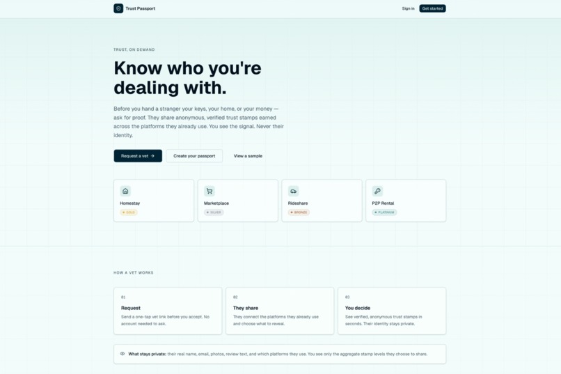 Trust Passport – screenshot 1