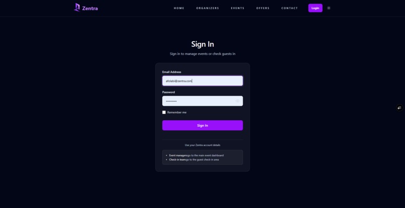 ZENTRA – screenshot 1