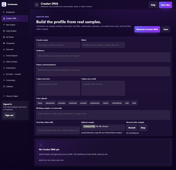 Contentus – screenshot 2