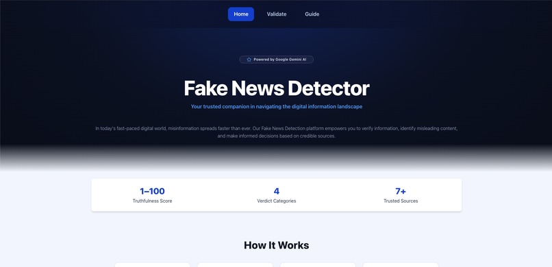 Fake News Detection – screenshot 1