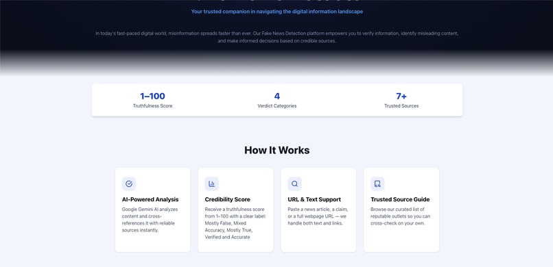 Fake News Detection – screenshot 2