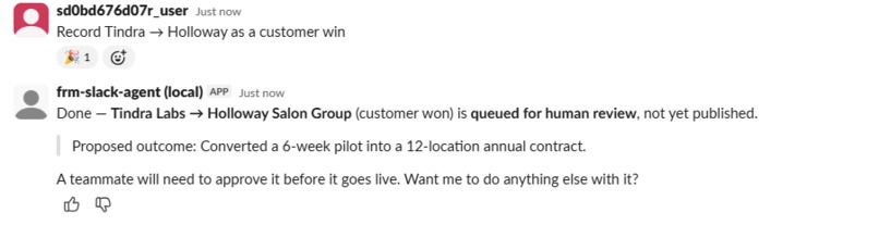 Founder Relationship Manager — a Slack agent – screenshot 6