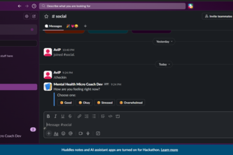 Slack Mental Health Micro Coach Agent