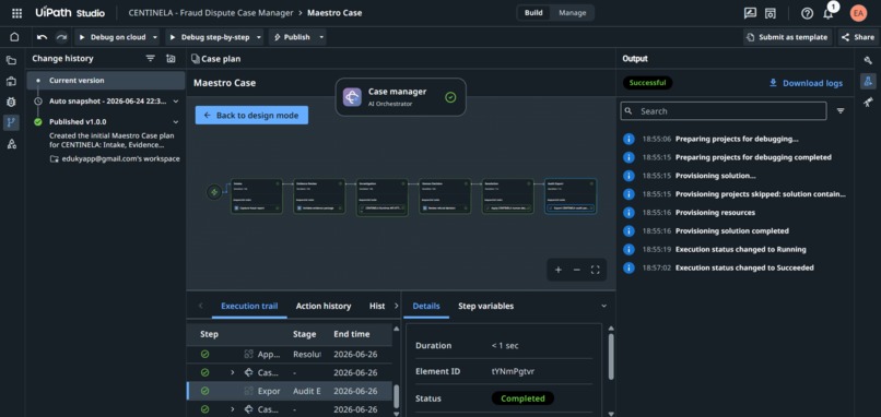 CENTINELA — Fraud Dispute Intelligence – screenshot 8