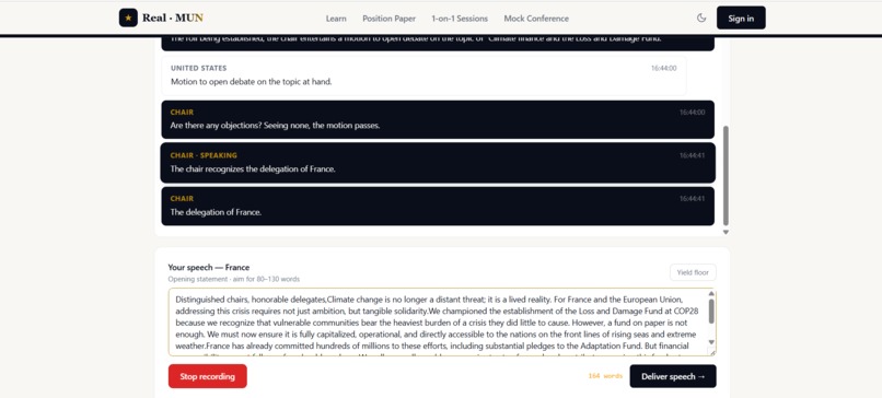 Real-MUN – screenshot 7