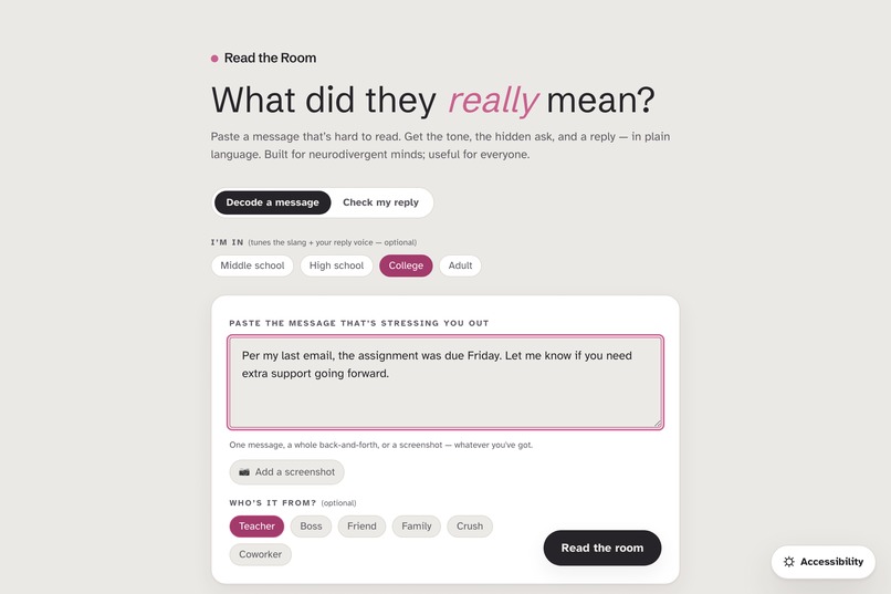Read the Room  – screenshot 2