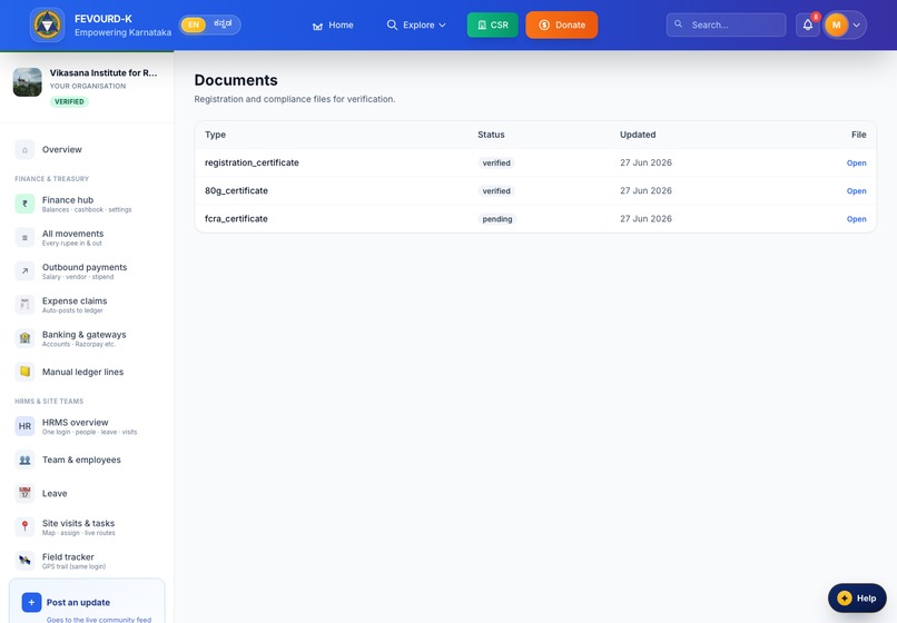 ImpactOps Maestro — Agentic Back-Office for NGOs & CSR – screenshot 3