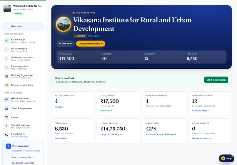 ImpactOps Maestro — Agentic Back-Office for NGOs & CSR – screenshot 2