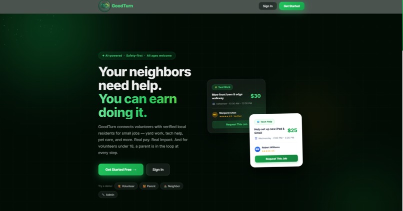 GoodTurn – screenshot 1