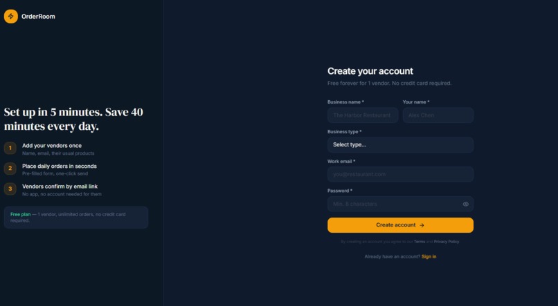 OrderRoom – screenshot 3