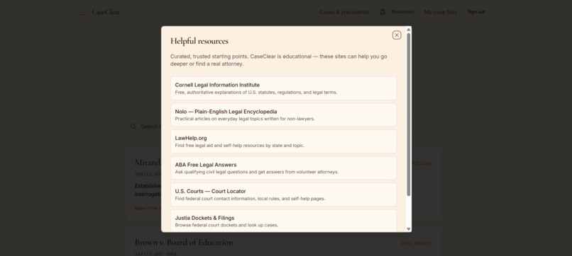 CaseClear – screenshot 6
